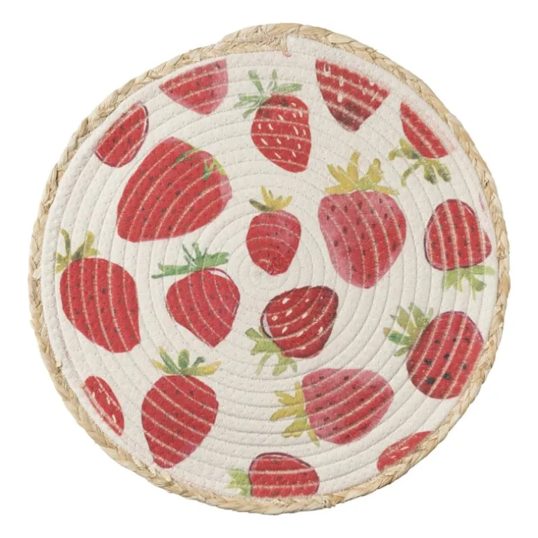 Placemat aardbei - ø38 cm
