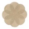 Placemat 3D bloem - bruin - ø38 cm