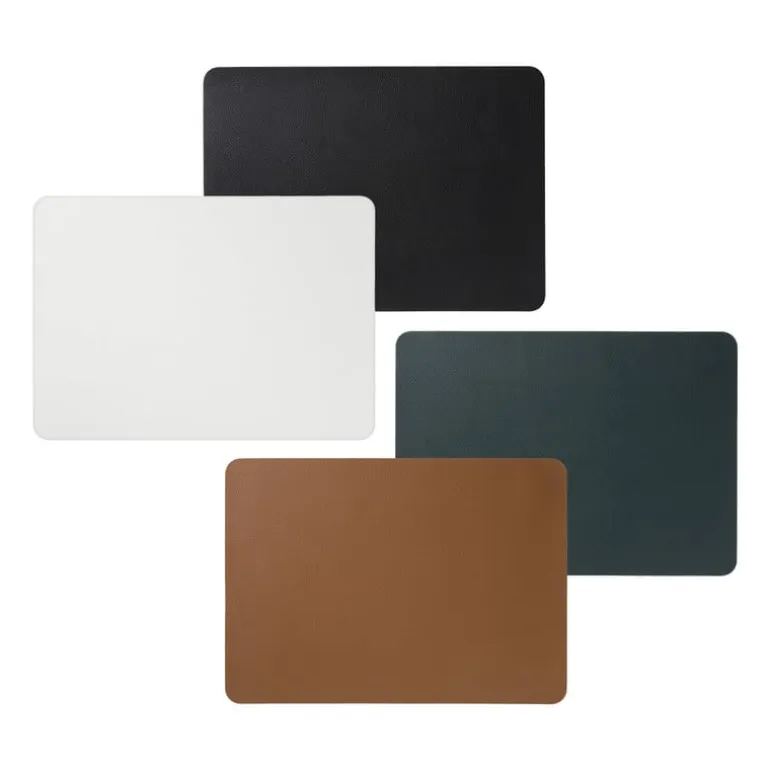 Placemat PU leer - bruin - 33x46 cm