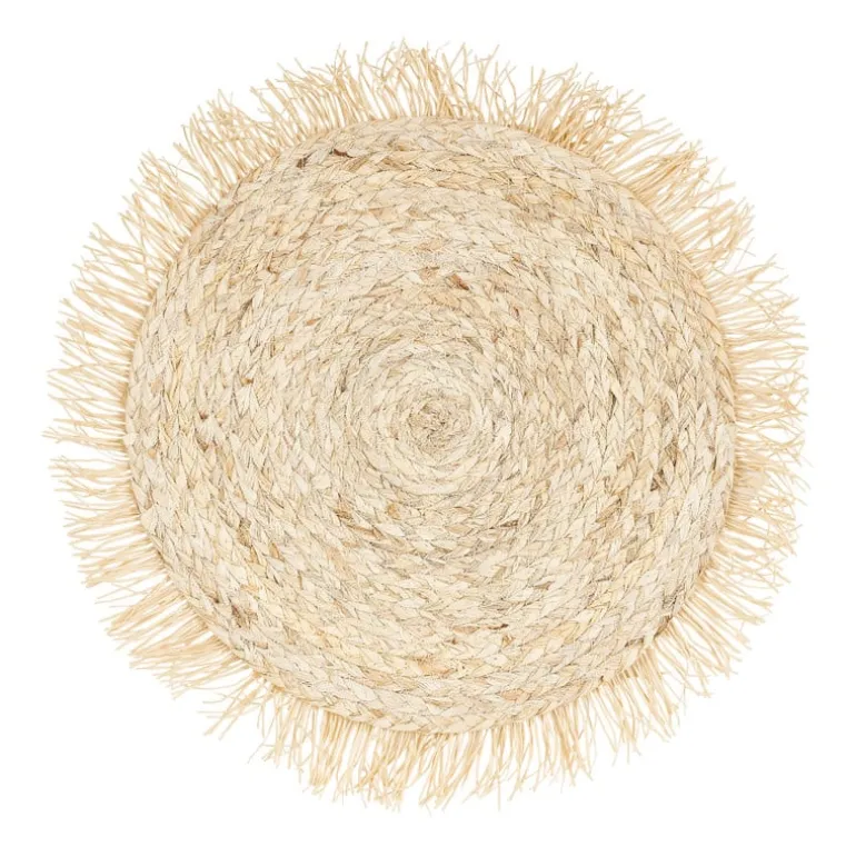Placemat rond met franjes - ⌀38 cm