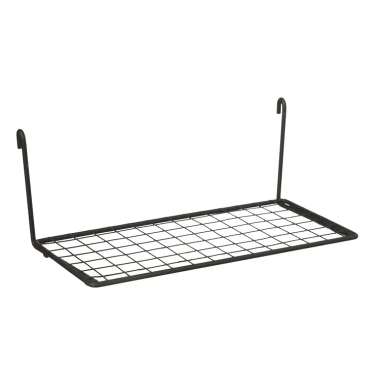 Plankje voor wandrek - zwart - 8x22x10 cm