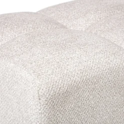 Poef chenille - beige - 38x66x38 cm