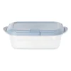 Push up bewaardoos - 1.1 liter - blauw