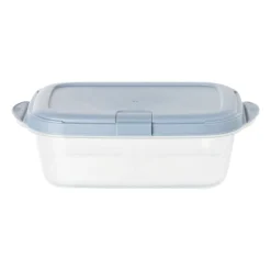 Push up bewaardoos - 1.1 liter - blauw