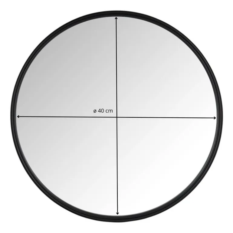 Ronde spiegel - ø40 cm - metalen lijst