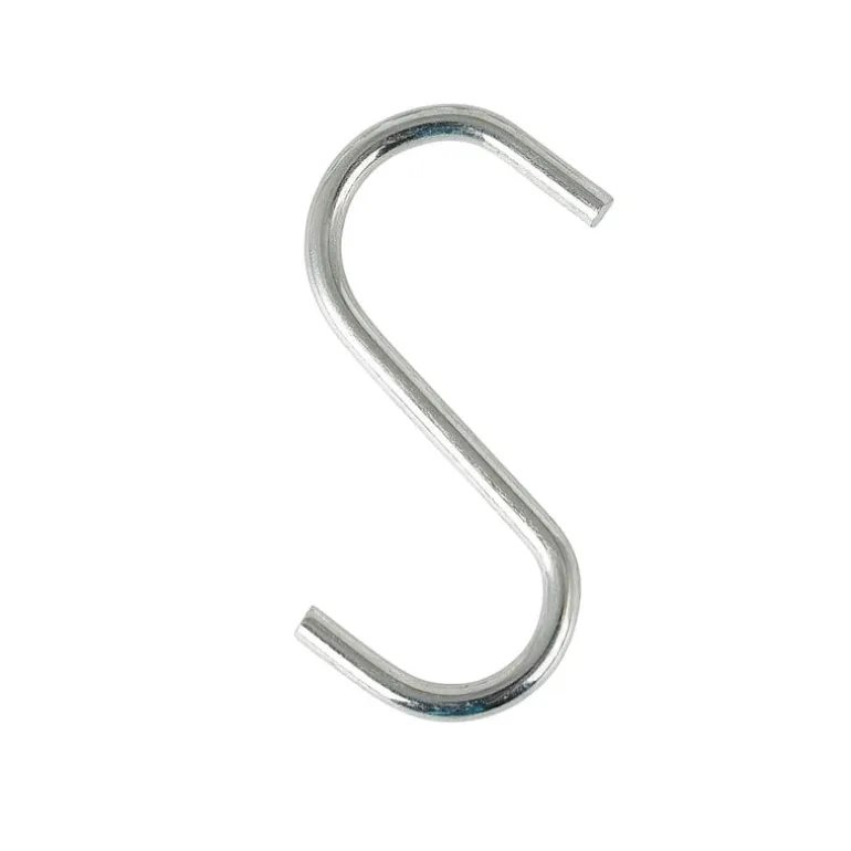S haken - rvs - set van 12