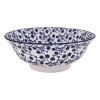 Schaal blue print - flowers - ⌀21 cm