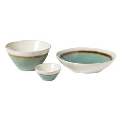 Schaal Roots - turquoise - ø28x5.8 cm