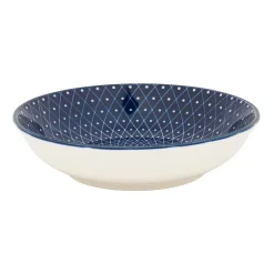 Schaaltje blue print - diamonds - ⌀14 cm
