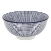 Schaaltje blue print - stripes - ⌀12 cm