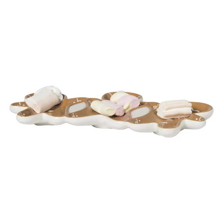 Schaaltje gingerbread - bruin - 14.9x25.8 cm