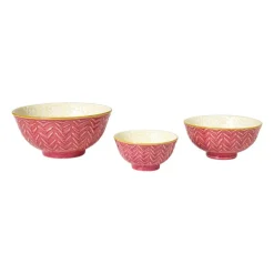 Schaaltje Lilly klein - geel/roze - ø9.2x4.8 cm