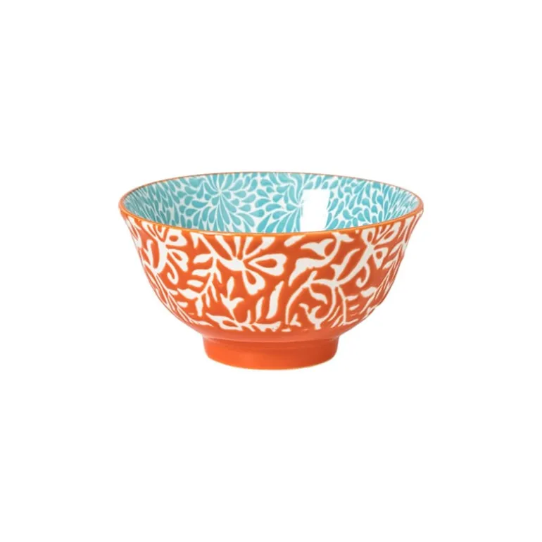 Schaaltje Moana klein - blauw/oranje - ø9.2x4.8 cm