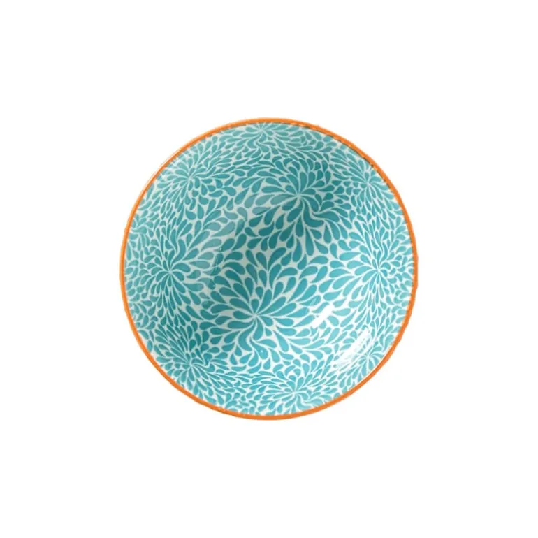 Schaaltje Moana klein - blauw/oranje - ø9.2x4.8 cm
