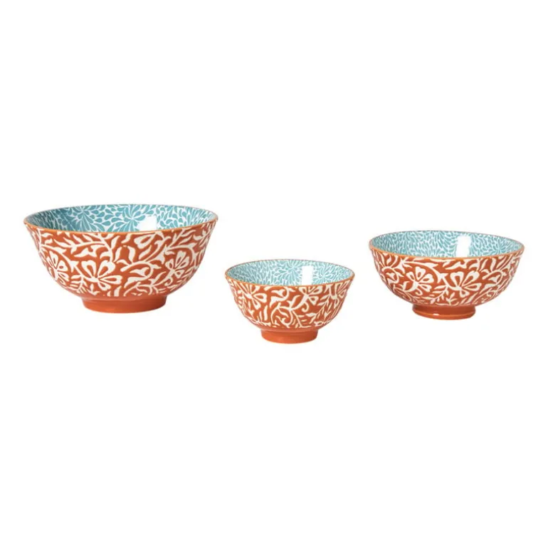 Schaaltje Moana klein - blauw/oranje - ø9.2x4.8 cm