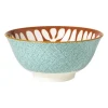 Schaaltje Nane groot - oranje/blauw - ø15.8x7.3 cm