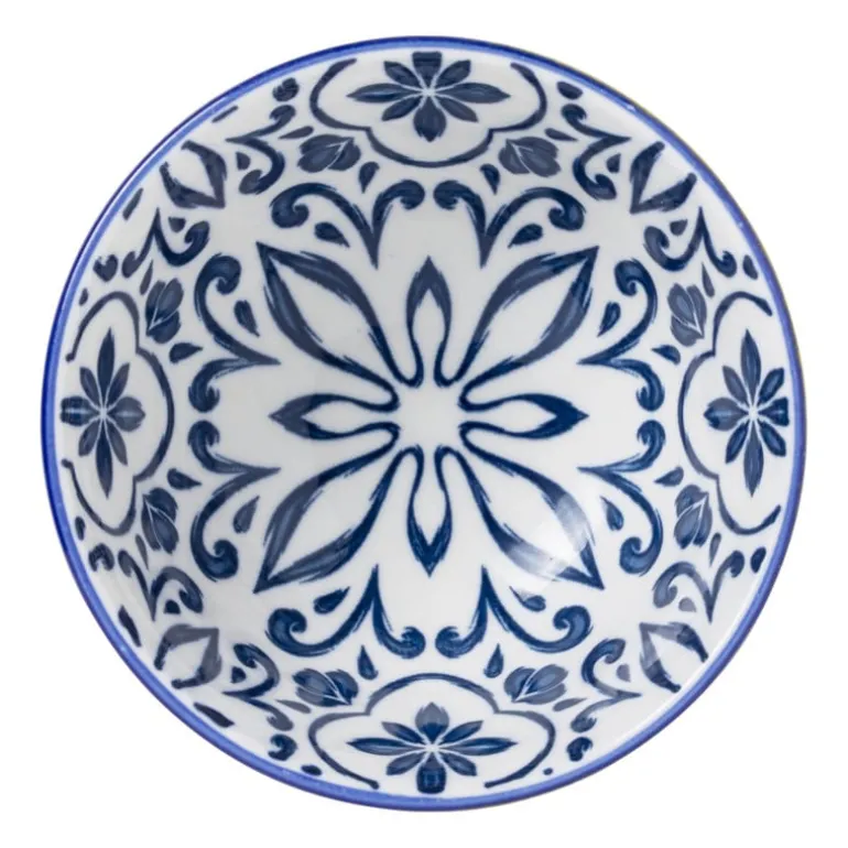 Schaaltje Sen - blauw/geel - ø9.2x4.8 cm