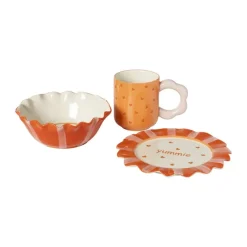 Schaaltje yummie - roze/rood - ø16x6 cm