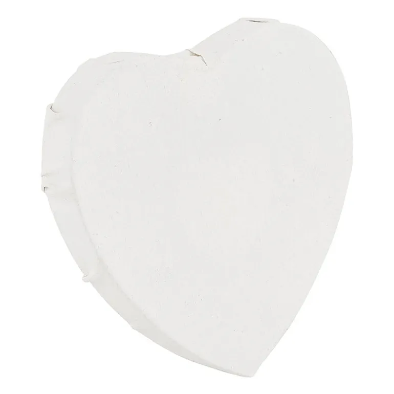 Schildersdoek hart - set van 3 - 10 cm