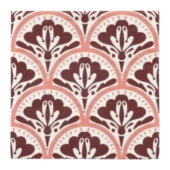 Servetten artdeco bloem - 33x33 cm - set van 20