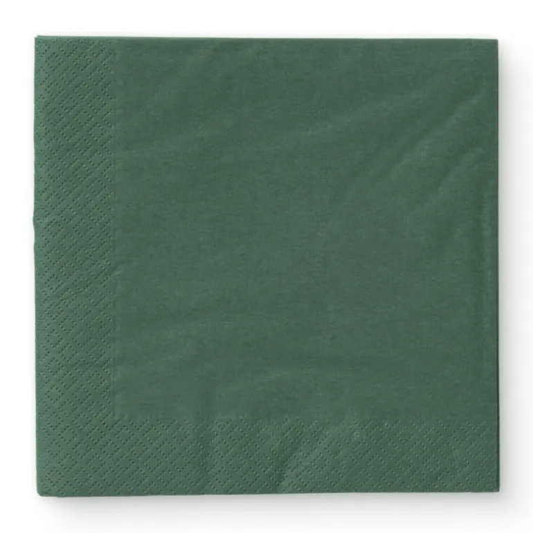 Servetten donkergroen - 33x33 cm - set van 20
