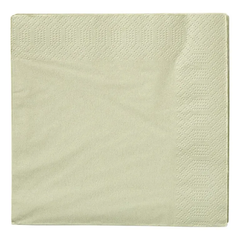 Servetten lichtgroen - 33x33 cm - set van 20