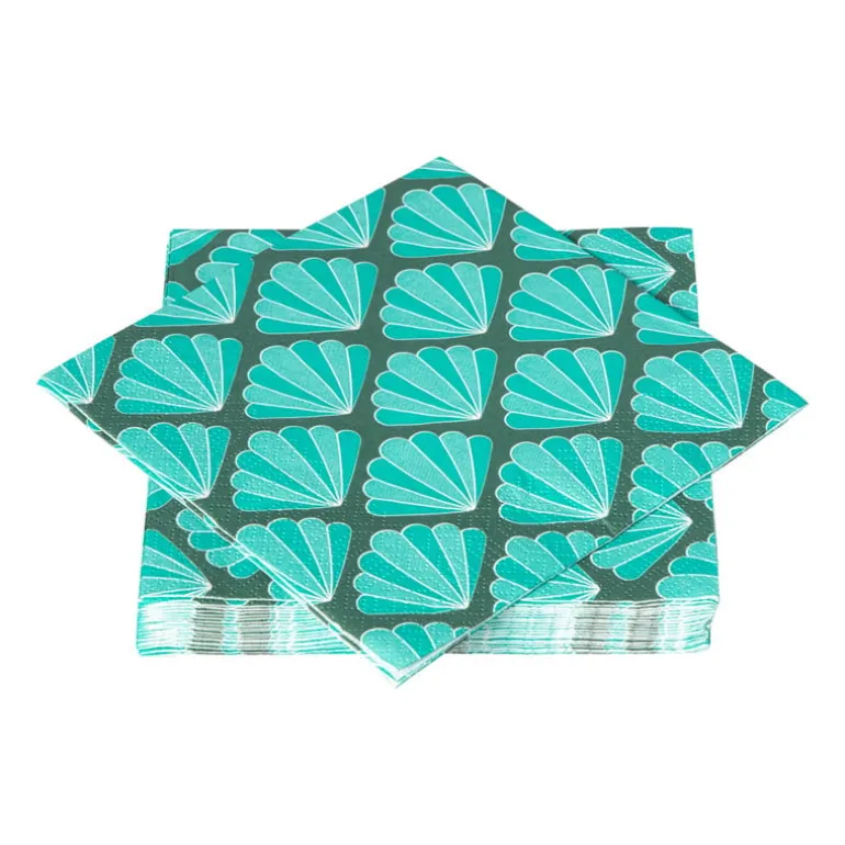 Servetten schelp - 33x33 cm - set van 20
