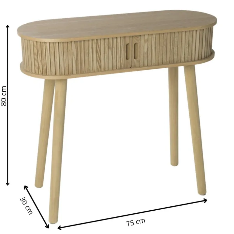 Sidetable Uppsala - naturel - 80x75x30 cm