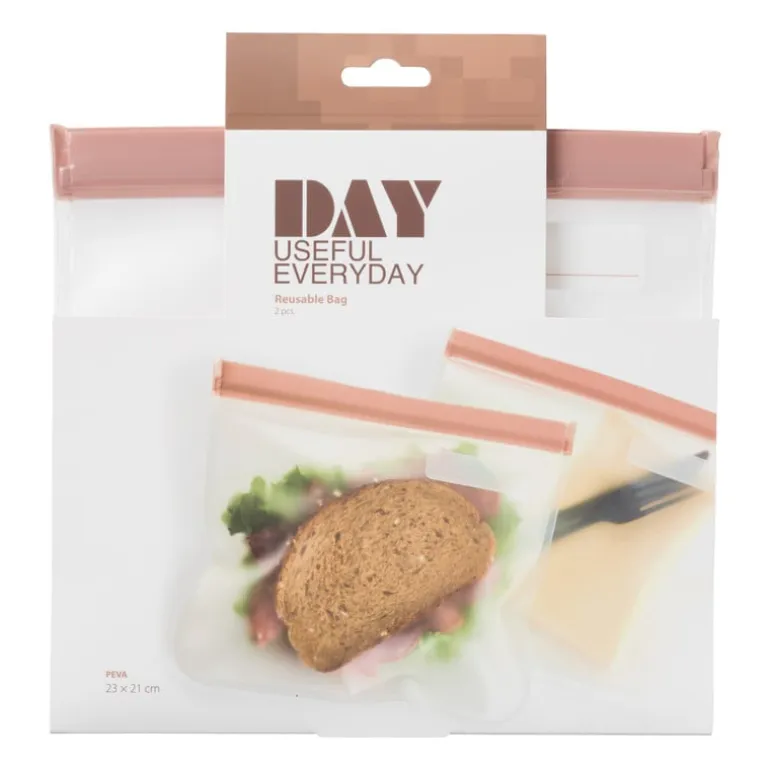 Snack bags - diverse kleuren - set van 2