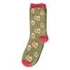 Sokken avocado - maat 38-41 - groen