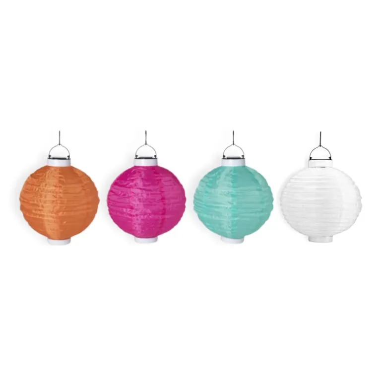 Solar tuinlampion - wit - ø25 cm