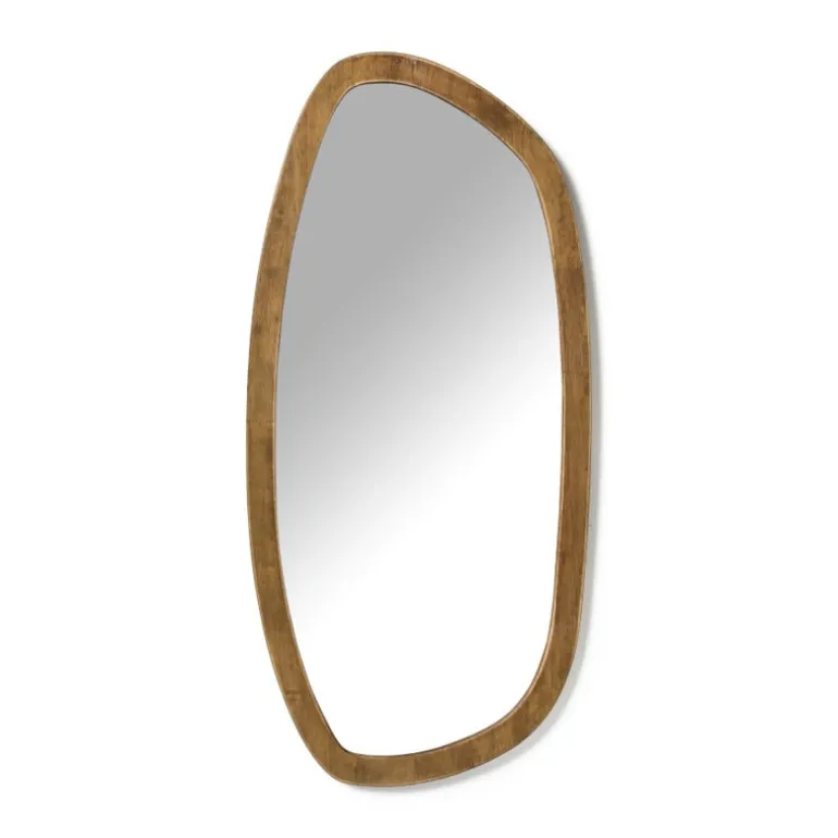 Spiegel organic - bruin - 70x33 cm