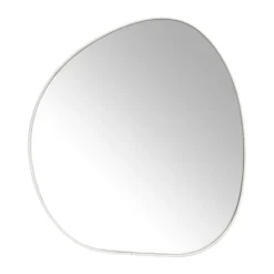 Spiegel organic met beige lijst - 49x53 cm