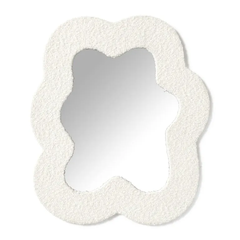 Spiegel teddy bloem - 40x34 cm