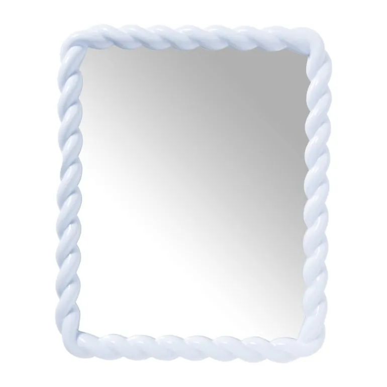 Spiegel twist - blauw - 53x43 cm