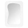 Spiegel wave - wit - 40x28 cm