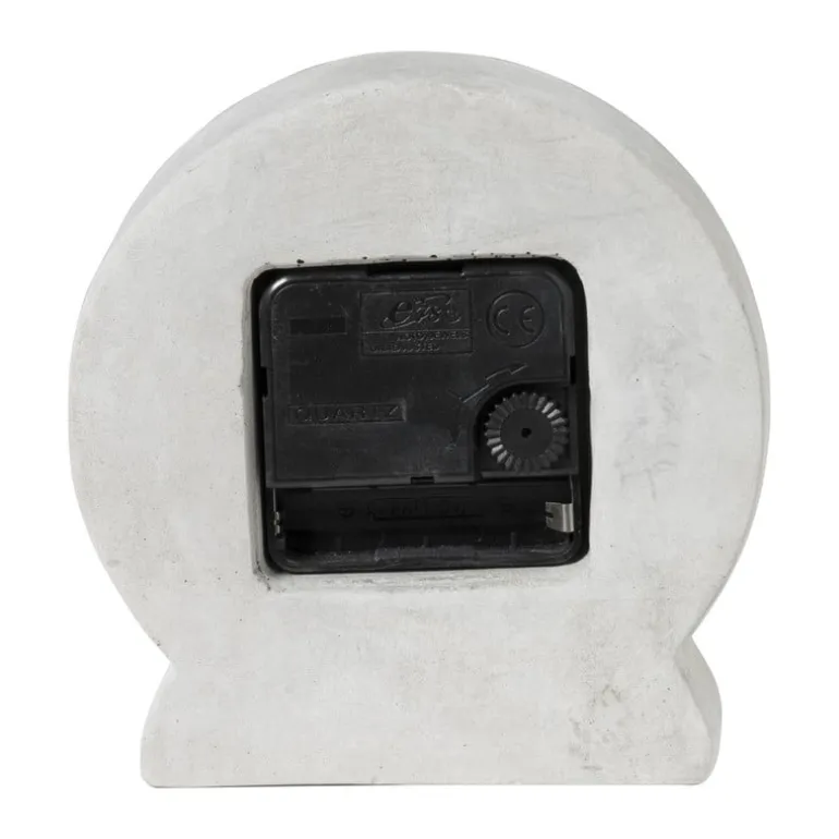Staande klok cement - grijs - 12.5x12x4 cm