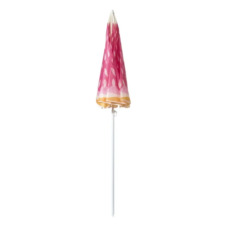 Strandparasol - roze/oranje - ø160x180x180 cm