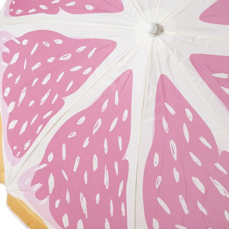 Strandparasol - roze/oranje - ø160x180x180 cm