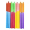 Taartkaarsen dip-dye - multikleur - set van 12