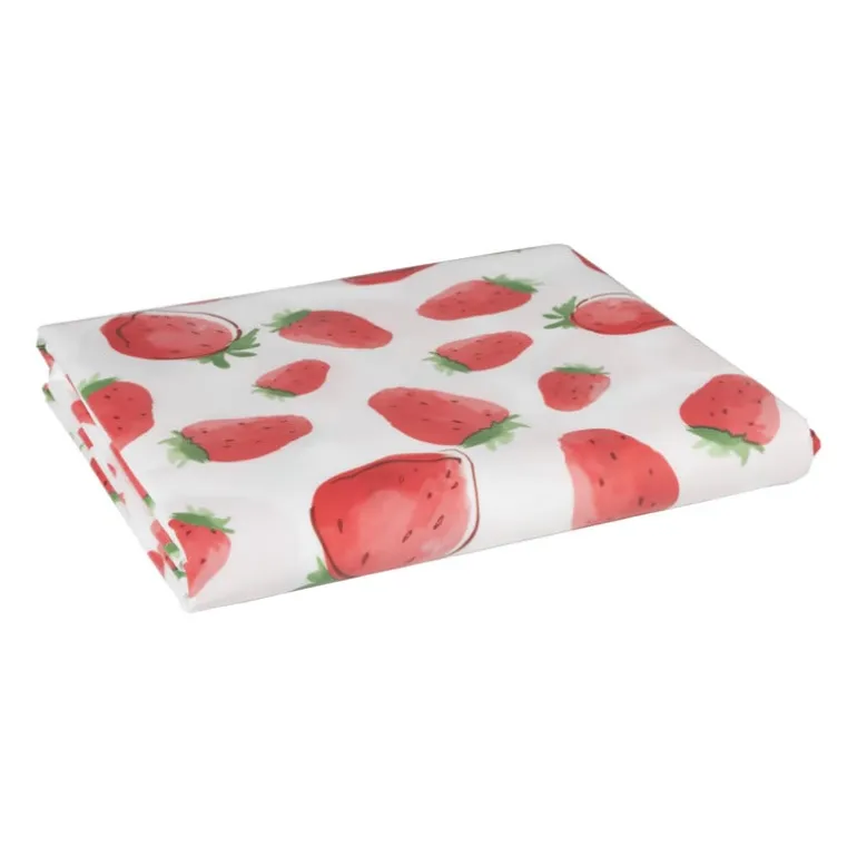 Tafelkleed aardbei - rood/wit - 150x220 cm