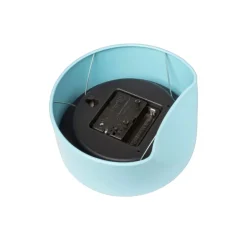 Tafelklokje rond - blauw - ø15x7 cm