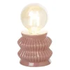 Tafellamp geometrisch - roze - ø10x17.5 cm