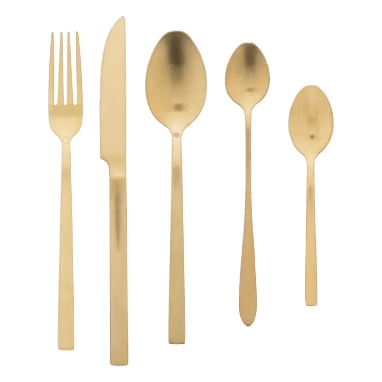 Tafellepels - goudkleurig - set van 2