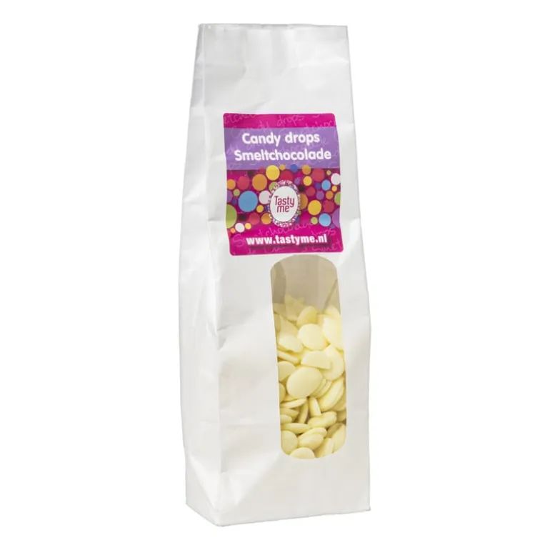 Tasty Me candy drops/smeltchocolade - wit - 300 gram