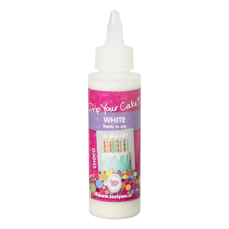 Tasty Me drip your cake - wit - 125 gram