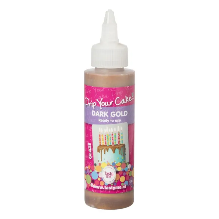 Tasty Me drip your cake - goud - 125 gram
