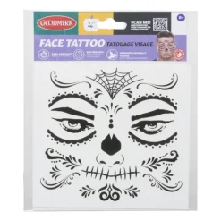 Tattoo gezicht - diverse varianten - 14x18x0.1 cm