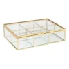 Theedoos - 20x15x5 cm - goud