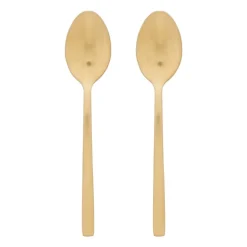 Theelepels - goudkleurig - set van 2